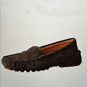 Coach Women’s  Amber Driving Chocolate Brown Suede Slip-On Loafers sz 8.5 shoes